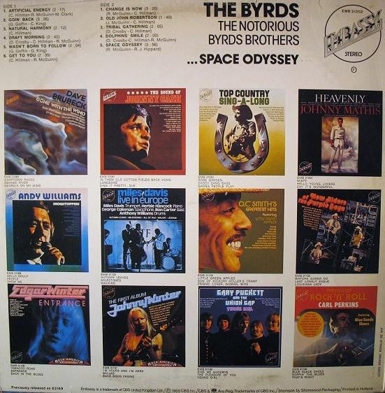 The Byrds : The Notorious Byrds Brothers ... Space Odyssey (LP, Album, RE)