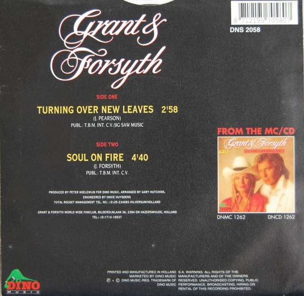 Grant & Forsyth : Turning Over New Leaves (7", Single)