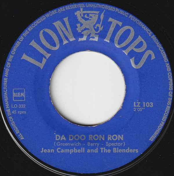 Jean Campbell And The Blenders : Da Doo Ron Ron (7")