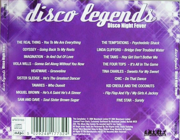 Various : Disco Legends - Disco Night Fever (CD, Comp)