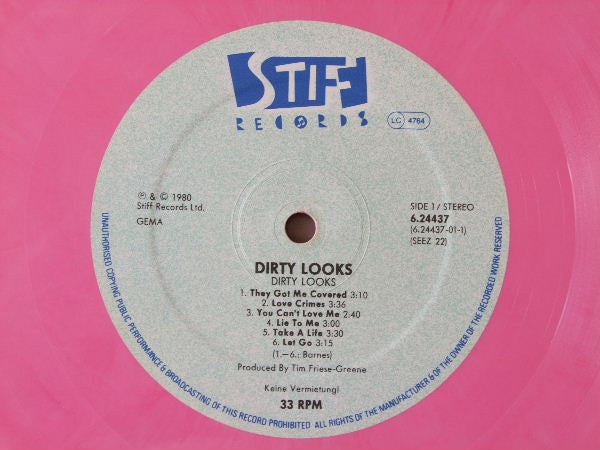 Dirty Looks : Dirty Looks (LP, Album, RE, Pin)
