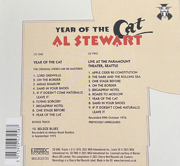 Al Stewart : Year Of The Cat (2xCD, Album, Dlx, RE, RM)