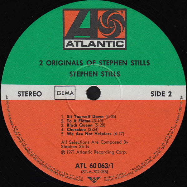 Stephen Stills : 2 Originals Of Stephen Stills (2xLP, Album, Comp)