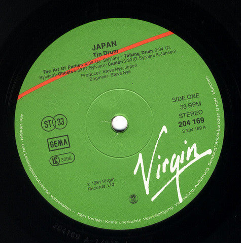 Japan : Tin Drum (LP, Album)