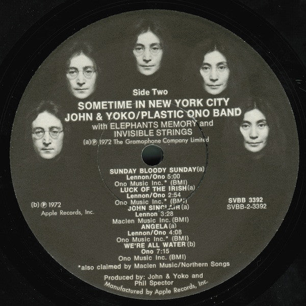John & Yoko* / The Plastic Ono Band : Some Time In New York City (2xLP, Album, Los)