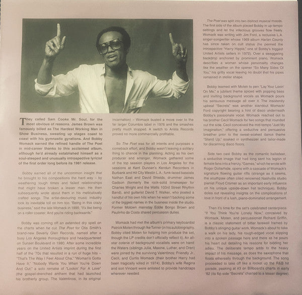 Bobby Womack : The Poet (LP, Album, RE, RM, 180)