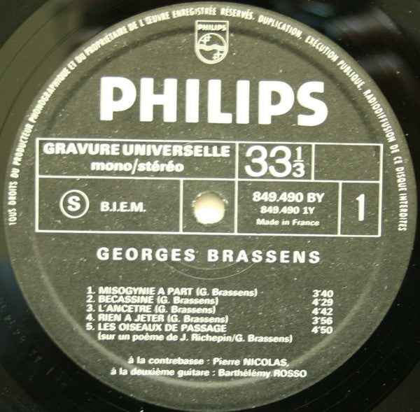 Georges Brassens : X (LP, Album)