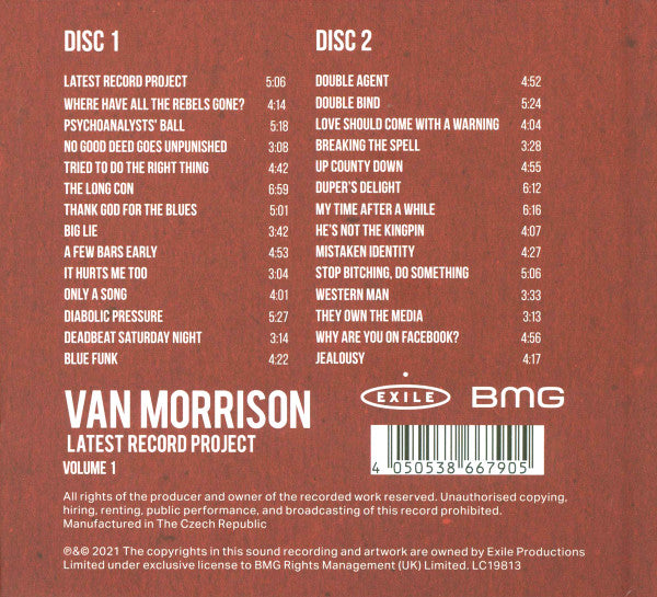 Van Morrison : Latest Record Project (Volume 1) (2xCD, Album, Dlx, Cas)