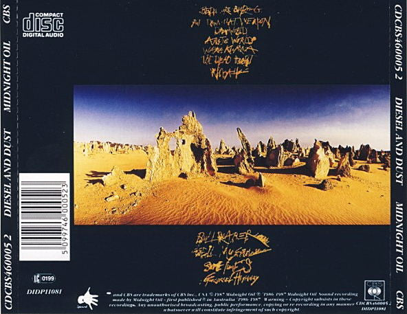 Midnight Oil Diesel And Dust (CD) Discords.nl