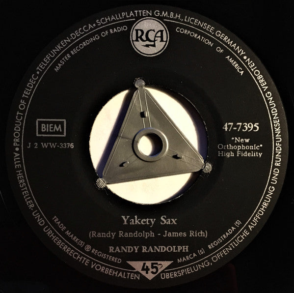 Randy Randolph : Percolator / Yakety Sax (7", Single, Mono)