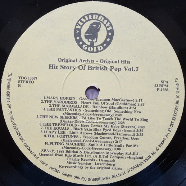 Various : The Hit Story Of British Pop Vol.7 (LP, Comp)