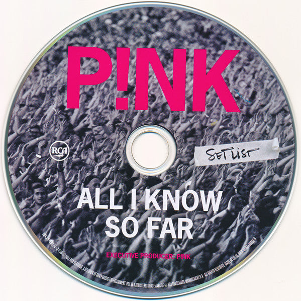 P!NK : All I Know So Far: Setlist (CD, Album, Dig)
