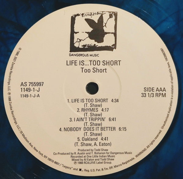 Too Short : Life Is...Too $hort (LP, Album, Ltd, RE, Blu)