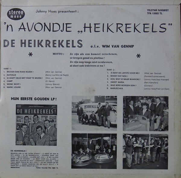 De Heikrekels : Johnny Hoes Presenteert: 'n Avondje "Heikrekels" (LP, Comp)