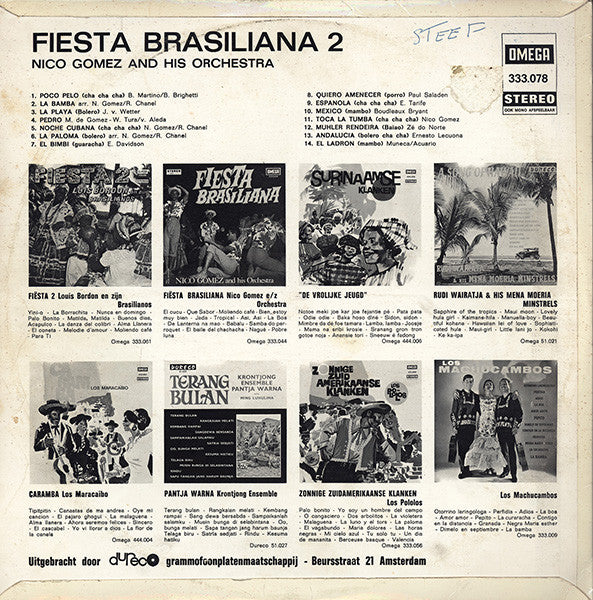 Nico Gomez And His Orchestra : Fiesta Brasiliana 2 (LP, Album)