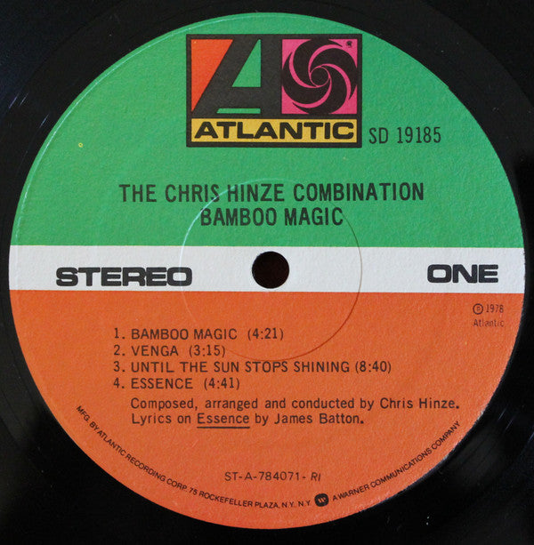 The Chris Hinze Combination : Bamboo Magic (LP, Album, PRC)