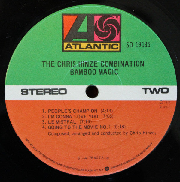 The Chris Hinze Combination : Bamboo Magic (LP, Album, PRC)