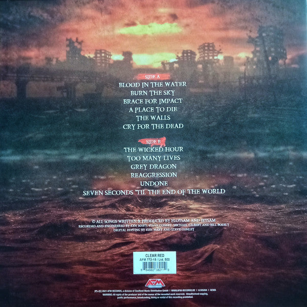 Flotsam And Jetsam : Blood In The Water (LP, Album, Ltd, Cle)