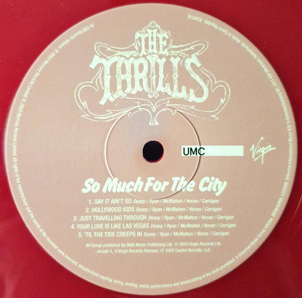 The Thrills : So Much For The City (LP, Album, Ltd, RE, Red)