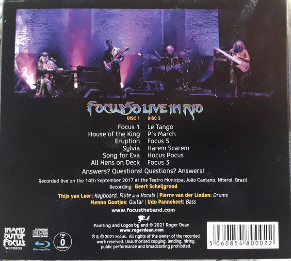 Focus (2) : Focus 50: Live In Rio - Completely Focussed (2xCD, Album + Blu-ray + CD, Album)