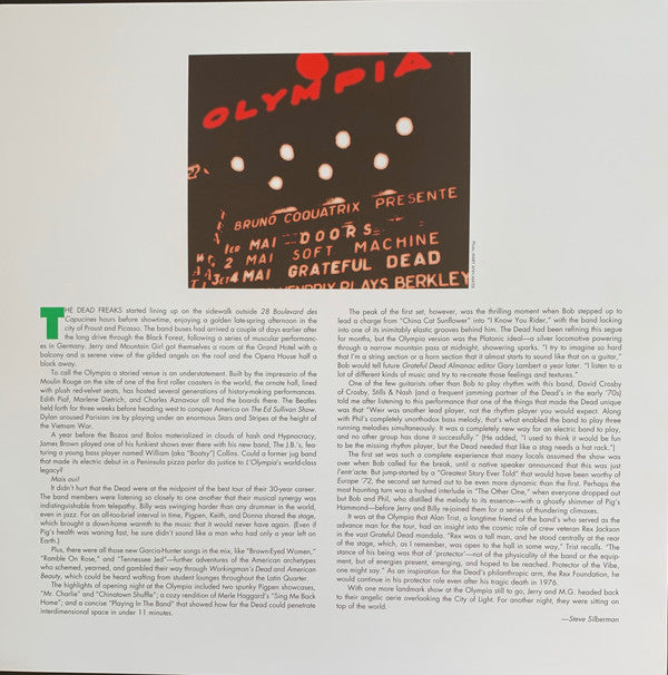 The Grateful Dead : Olympia Theatre, Paris, France (5/3/72) (5xLP, 180 + LP, S/Sided, Etch, 180 + Box, Album, L)