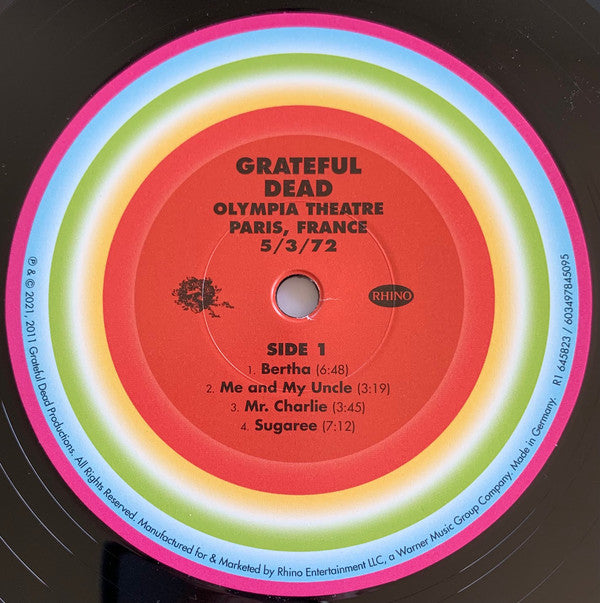 The Grateful Dead : Olympia Theatre, Paris, France (5/3/72) (5xLP, 180 + LP, S/Sided, Etch, 180 + Box, Album, L)