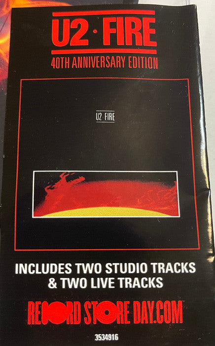 U2 : Fire (12", EP, Ltd, Pic, RM)