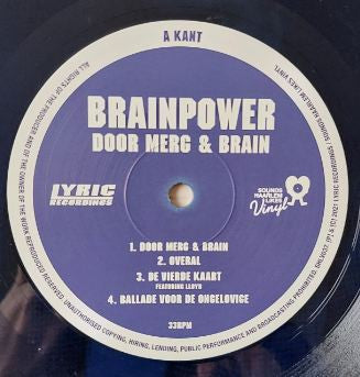 Brainpower : Door Merg & Brain (2xLP, Album, Blu)