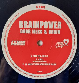 Brainpower : Door Merg & Brain (2xLP, Album, Blu)