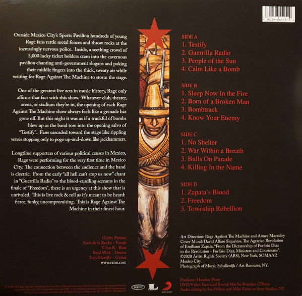 Rage Against The Machine : The Battle Of Mexico City (Album, Ltd + LP, Blu + LP, Red)