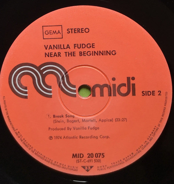 Vanilla Fudge : Near The Beginning (LP, Album, RE)