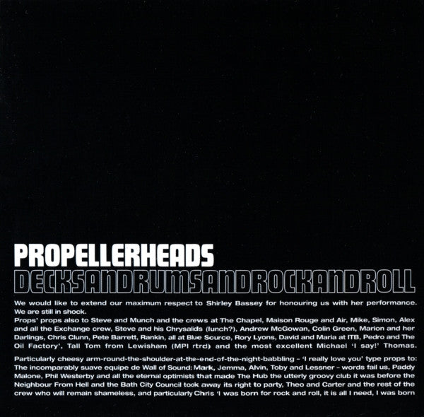 Propellerheads : Decksandrumsandrockandroll (CD, Album)