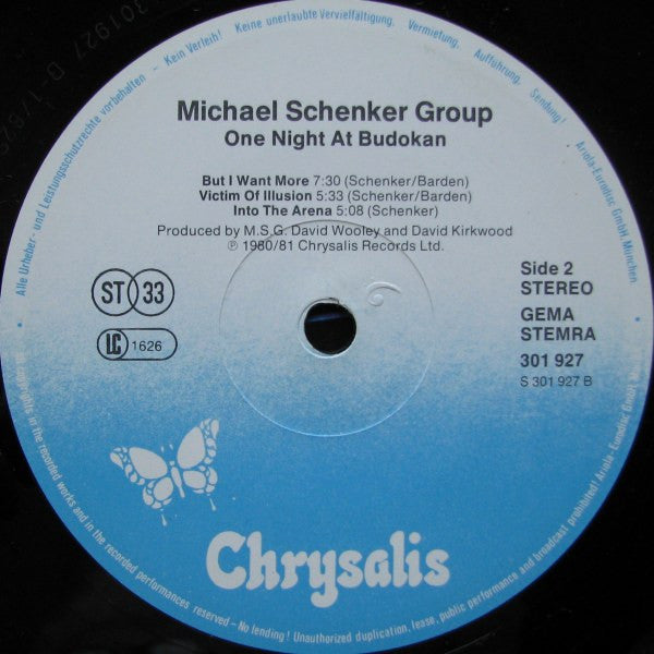 The Michael Schenker Group : One Night At Budokan (2xLP, Album)