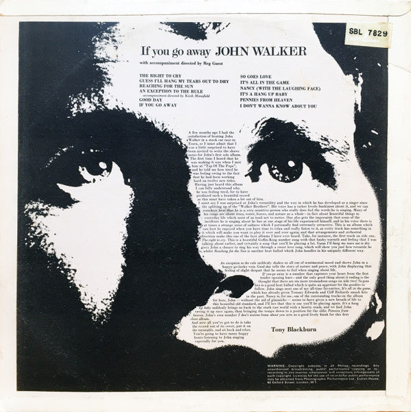 John Walker (3) : If You Go Away (LP, Album)