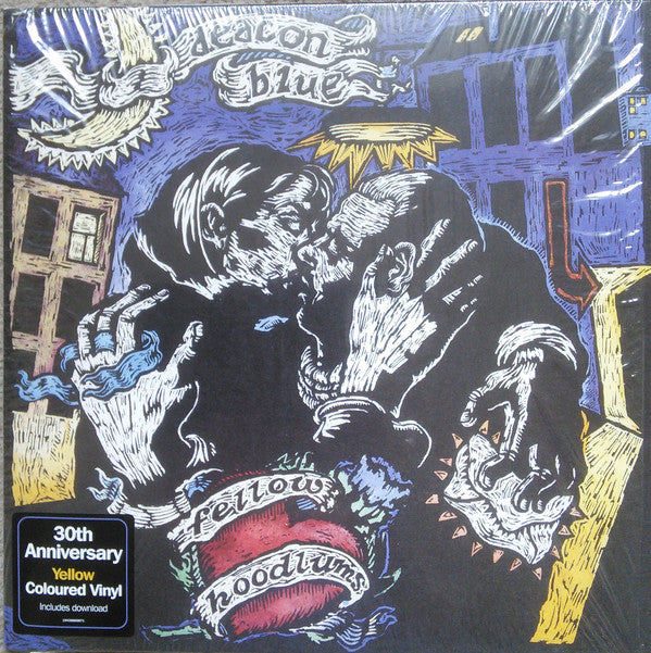 Deacon Blue : Fellow Hoodlums (LP, Album, RE, Yel)