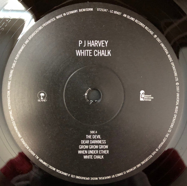 PJ Harvey : White Chalk (12", Album, RE, 180)