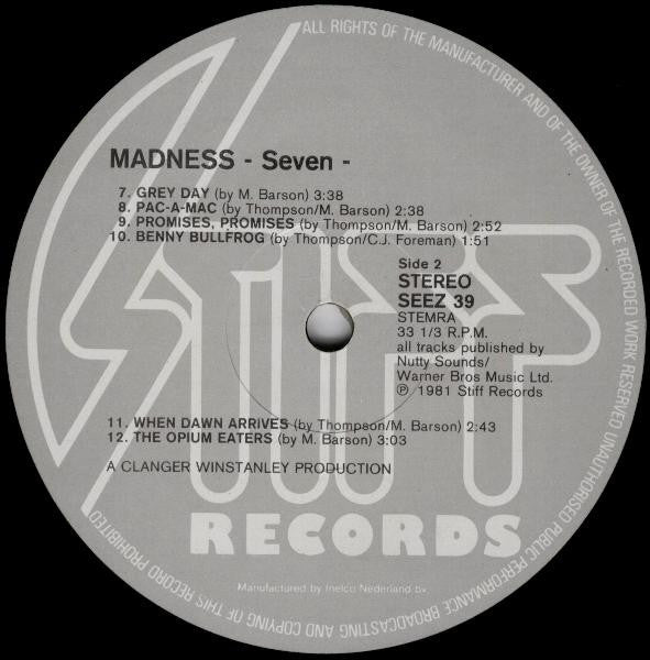 Madness : 7 (LP, Album)