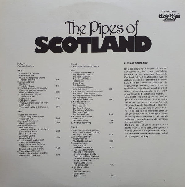 The Knightswood Pipe Band, The Uddingston Juvenile Pipe Band : The Pipes Of Scotland (2xLP)