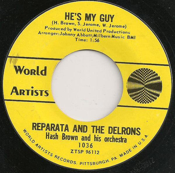 Reparata And The Delrons : Whenever A Teenager Cries / He's My Guy (7", Single, Styrene)