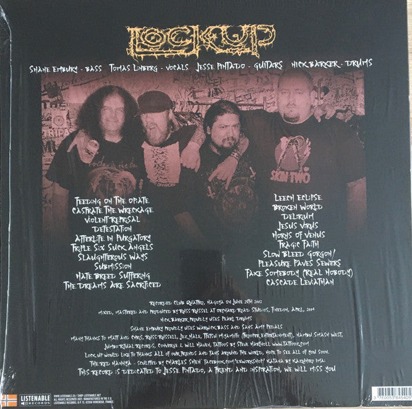 Lock Up (2) : プレイ・ファスト・オア・ダイ (Play Fast Or Die) - Live In Japan (LP, Album, Red + 7", Whi + Ltd, RE)