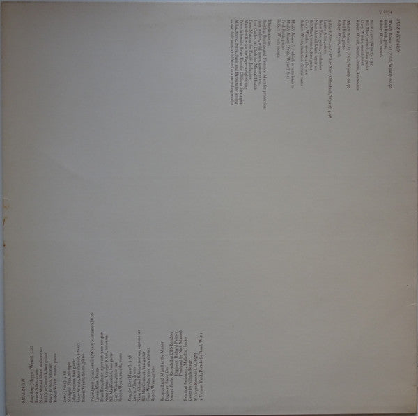 Robert Wyatt : Ruth Is Stranger Than Richard (LP, Album)