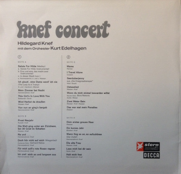 Hildegard Knef : Knef Concert (2xLP, Album)