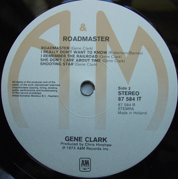 Gene Clark : Roadmaster (LP, Album, RE)