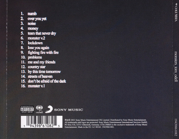 Tom Odell : Monsters (CD, Album)