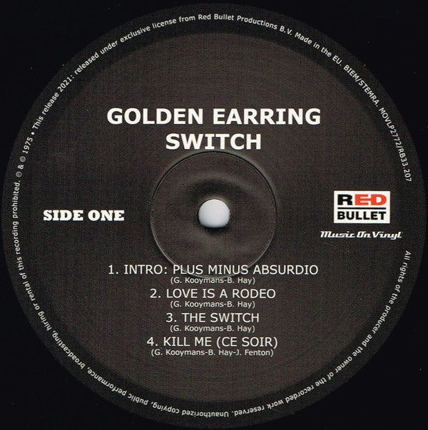 Golden Earring : Switch (LP, Album, RP)
