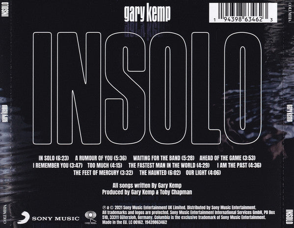 Gary Kemp : Insolo (CD, Album)