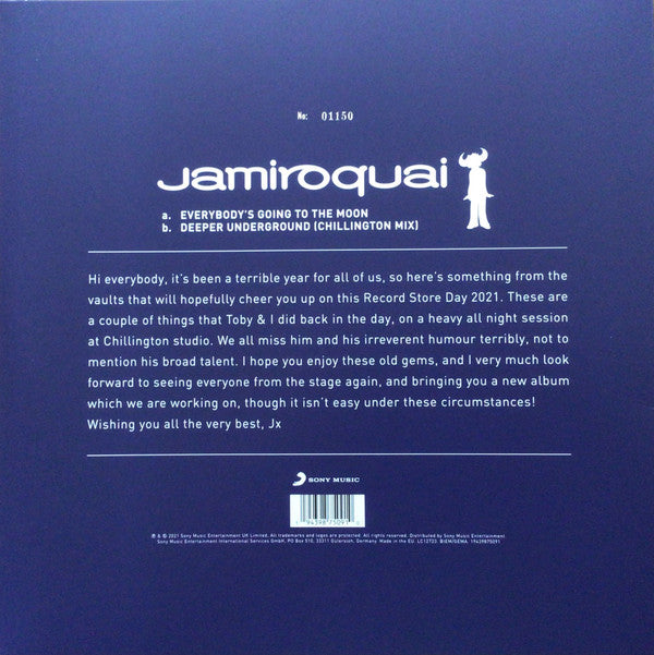Jamiroquai : Everybody's Going To The Moon  (12", Ltd, Num, 180)