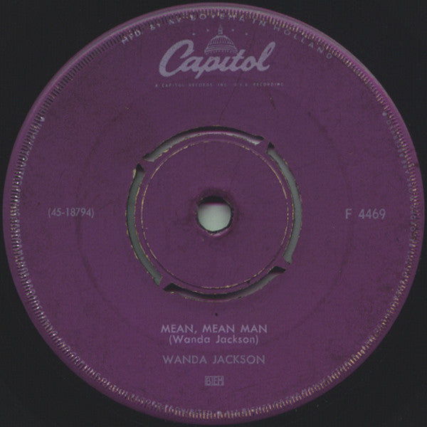 Wanda Jackson : Mean, Mean Man (7", Single, Kno)