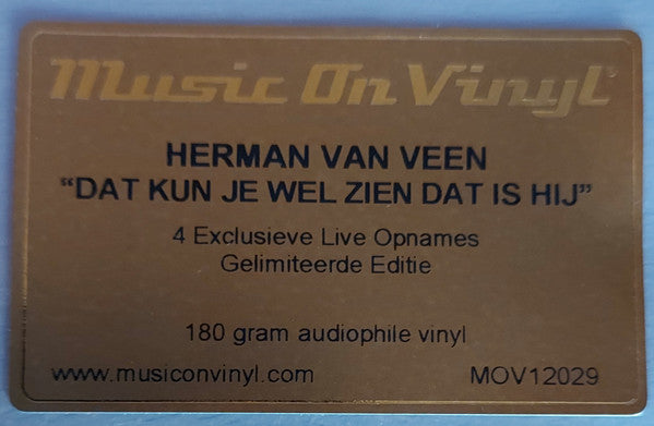 Herman van Veen : Dat Kun Je Wel Zien Dat Is Hij (12", Ltd)