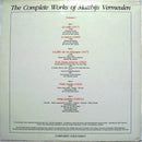 Matthijs Vermeulen : The Complete Works Of Matthijs Vermeulen - Volume I (2xLP)
